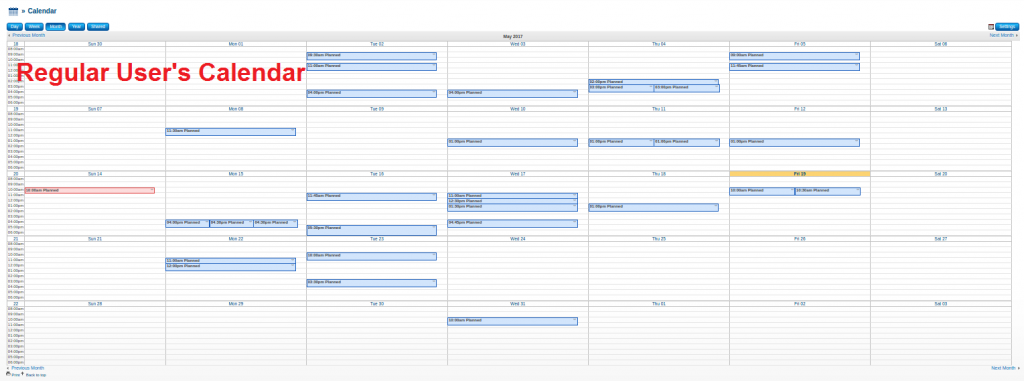 Calendar Customization in SugarCRM