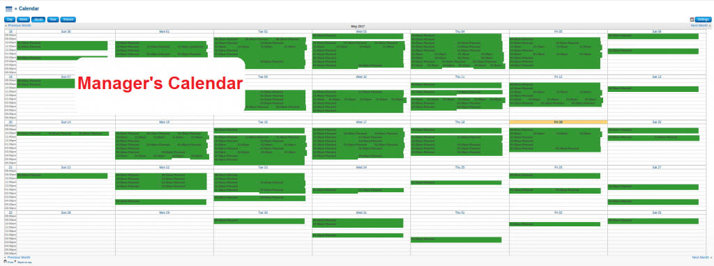 Calendar Customization in SugarCRM