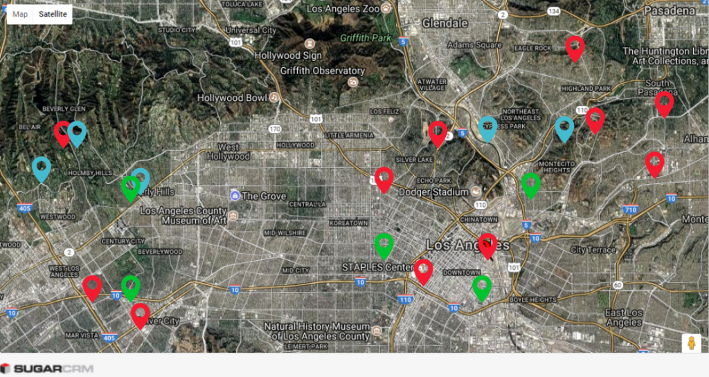 Plugin for Google Maps and SugarCRM Integration