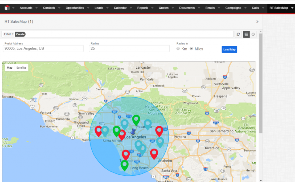 Plugin for Google Maps and SugarCRM Integration