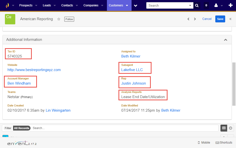 SugarCRM Fields and Relationship Customization