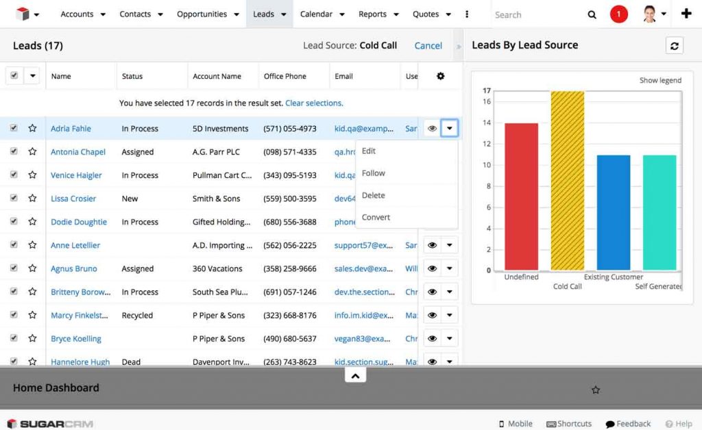 SugarCRM 7.11 Winter ’18 Release