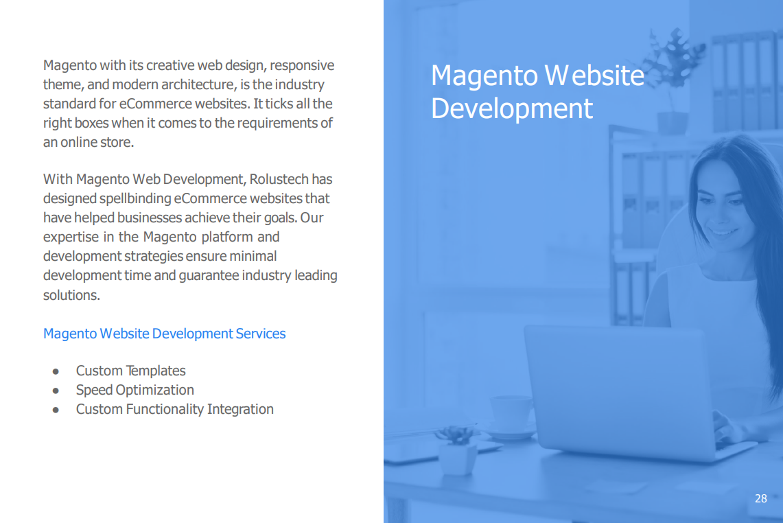 Magento website development