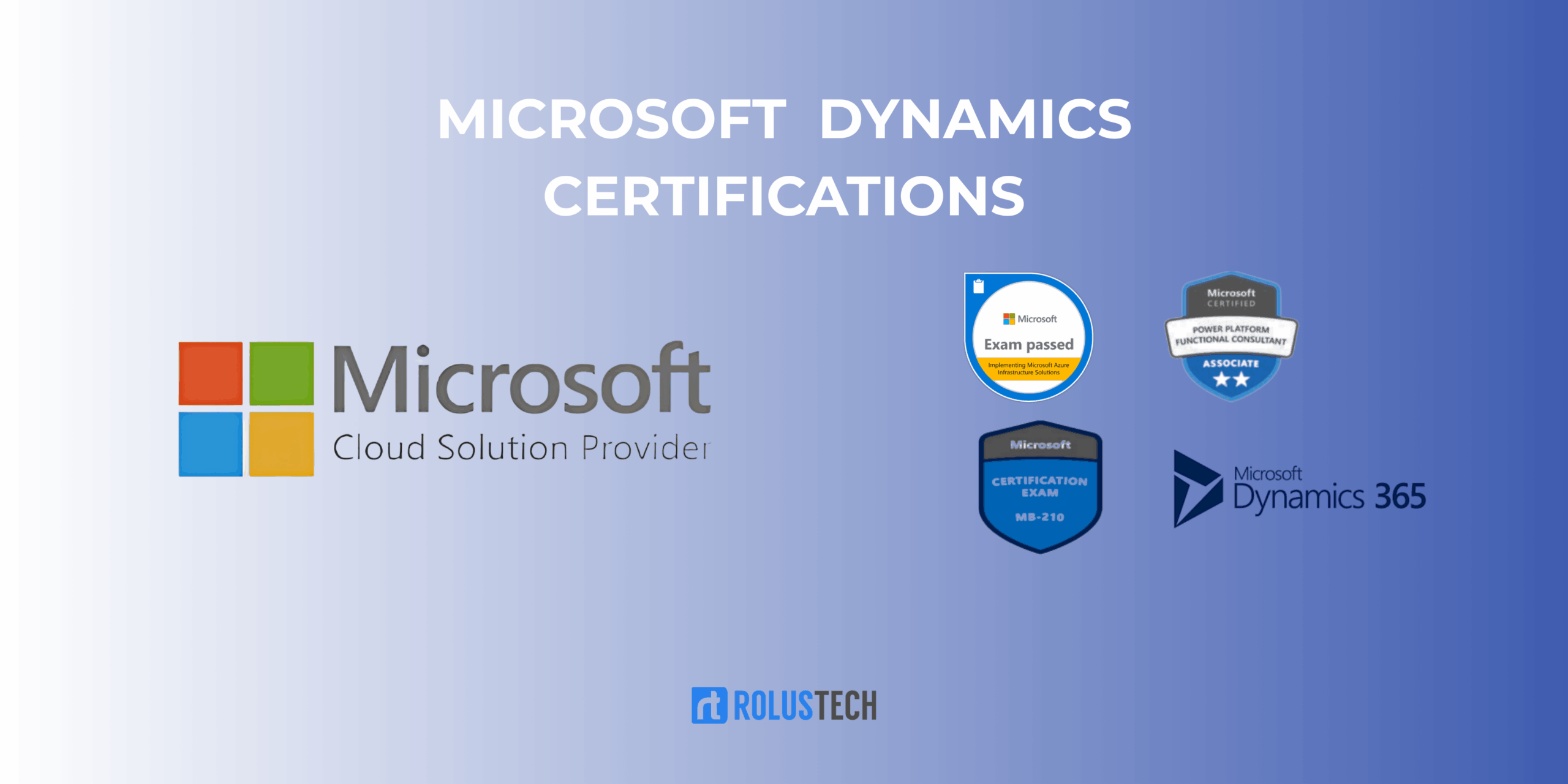 MICROSOFT DYNAMICS CERTIFICATIONS