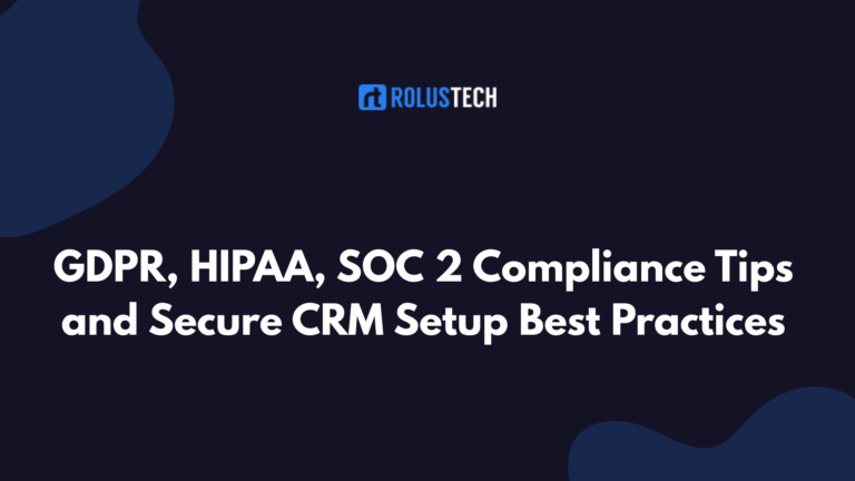 CRM security and compliance