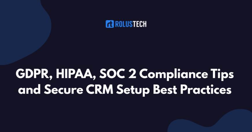 CRM security and compliance